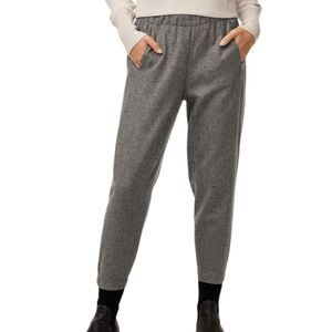 Babaton Charcoal Wool Cashmere Gray Tapered Pants